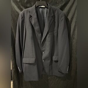 Christian Brooks at McCall's Men's Gray Pinstripe Wool Suit Jacket Blazer